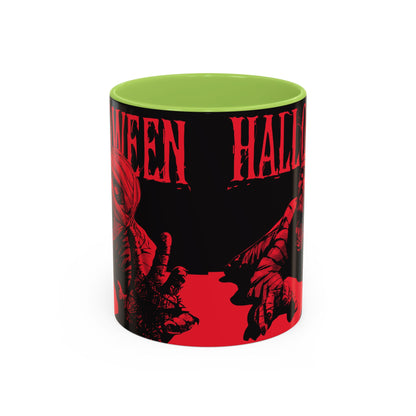 Halloween Accent Coffee Mug | Spooky Coffee Cup for Halloween Lovers, Trick or Treat Mug, Horror Decor, Gift for Fans
