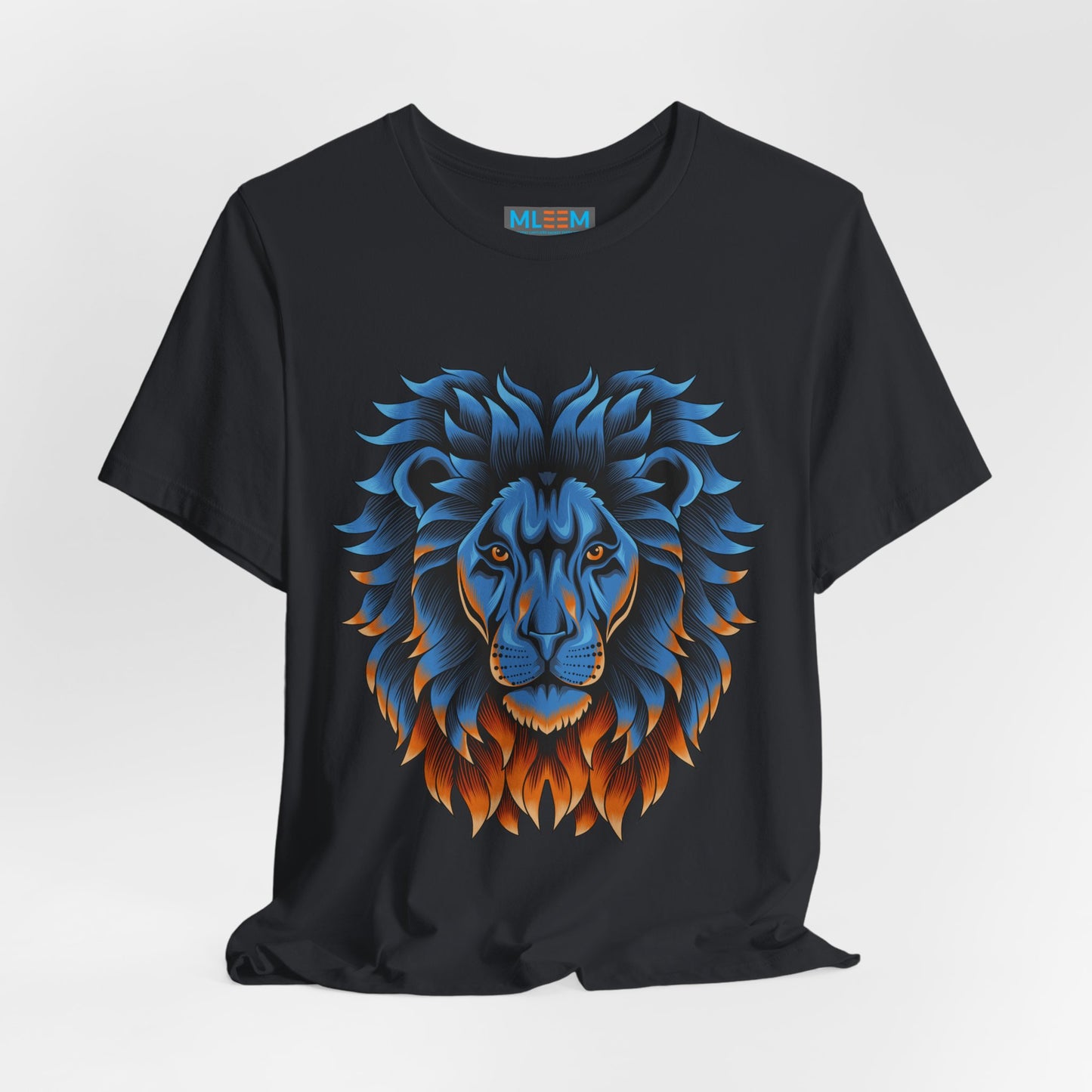 Dynamic Lion Graphic Tee - Unisex Short Sleeve Jersey T-Shirt