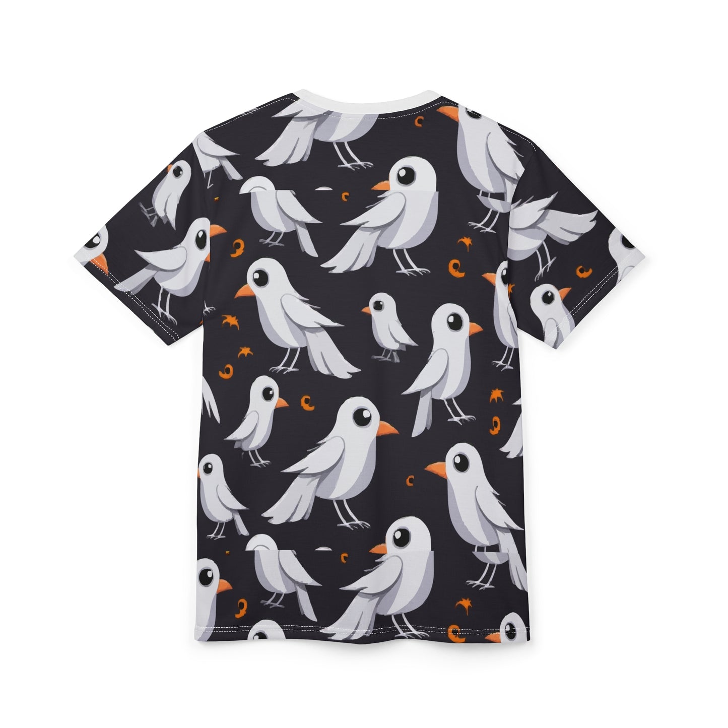 Whimsical Bird Print Unisex Tee, Cute Graphic Shirt, Casual Wear, Gift for Bird Lovers, Summer Style, Fun Everyday Comfort