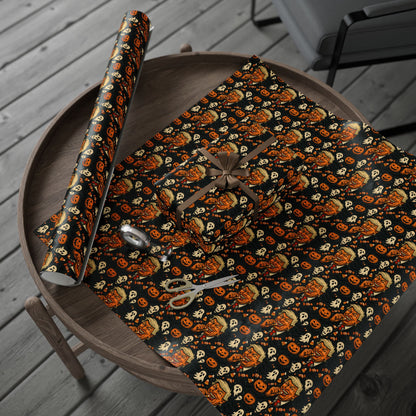 Festive Wrapping Paper for Halloween, Holiday Gift Wrap, Spooky Themed Paper, Trick-or-Treat Wrapping, Unique Present Decor