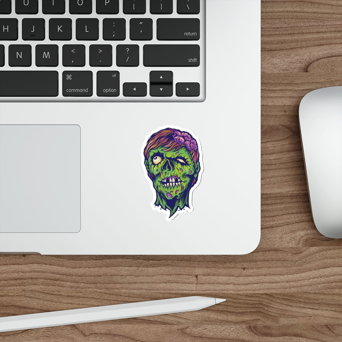 Zombie Die-Cut Stickers - Spooky Decor, Laptop Accessories, Halloween Party Favors, Gift Ideas for Horror Fans, Unique Art