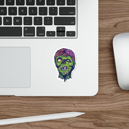 Zombie Die-Cut Stickers - Spooky Decor, Laptop Accessories, Halloween Party Favors, Gift Ideas for Horror Fans, Unique Art