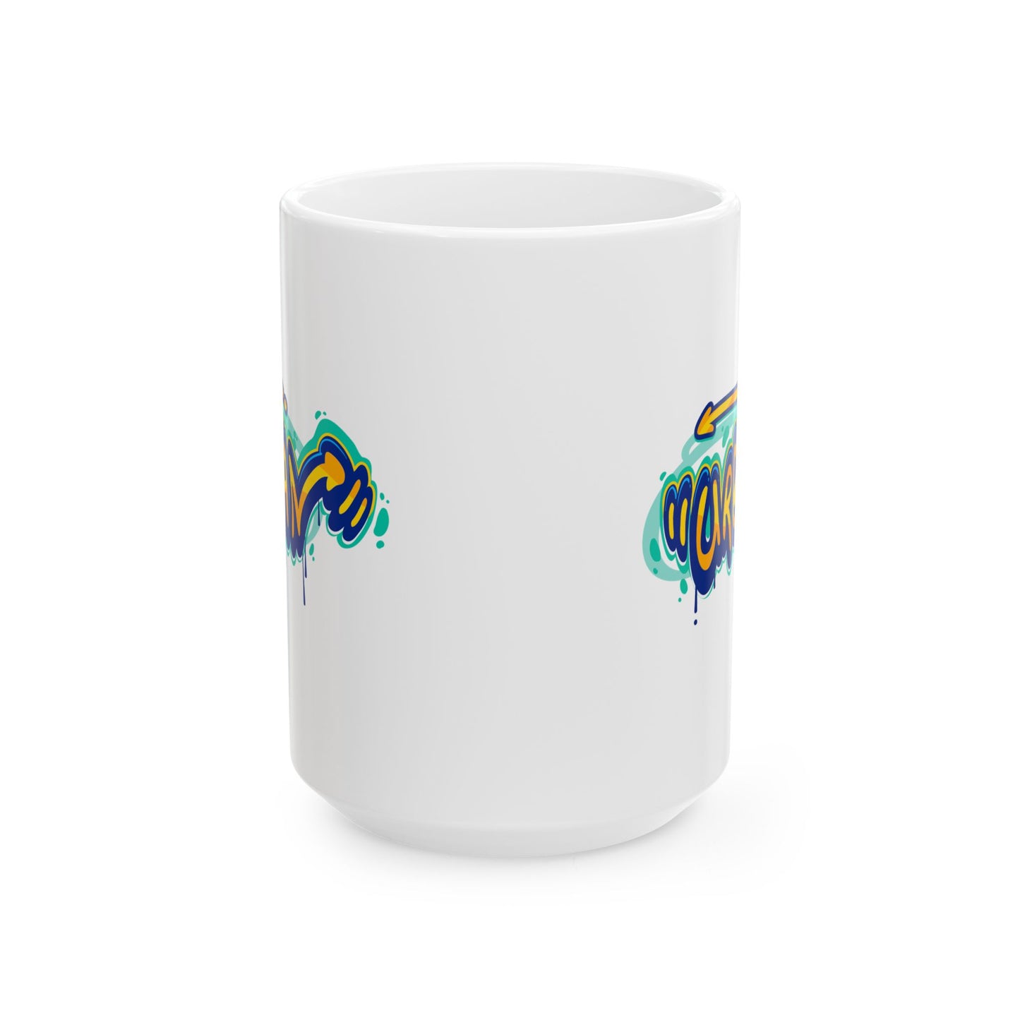 Artistic Coffee Cup, Gift for Artists, Urban Style