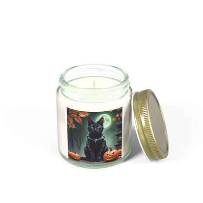 Halloween Cat Scented Candle, Cozy Home Decor, Gift for Cat Lovers, Fall Fragrance, Halloween Decoration, Aromatherapy Candle