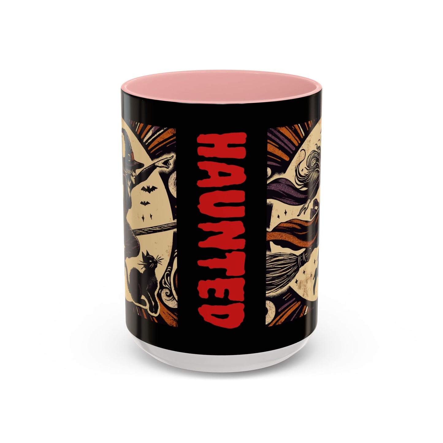 Halloween-Themed Accent Coffee Mug, Coffee Cup for Witch Lovers, Haunted Mug for Spooky Season, Unique Gift for Halloween, Witch Decor