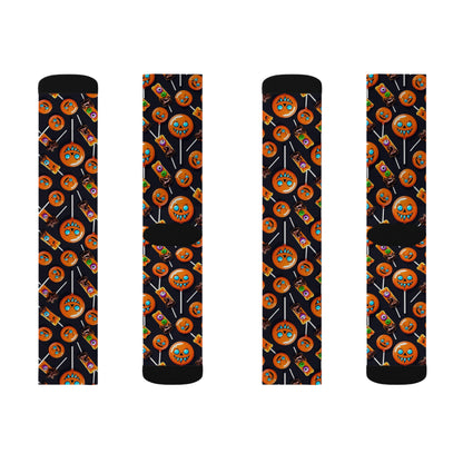 Spooktacular Halloween Socks, Fun Holiday Gift, Pumpkin Patterned Socks, Cozy Everyday Wear, Unique Fashion Accessory