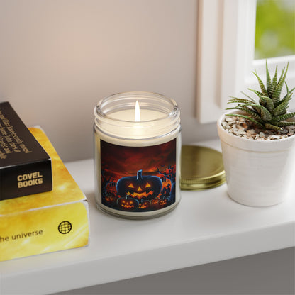 Halloween Pumpkin Scented Candle | Coconut Apricot Wax | Fall Decor, Spooky Night, Autumn Gift, Home Fragrance, Jack-O'-Lantern