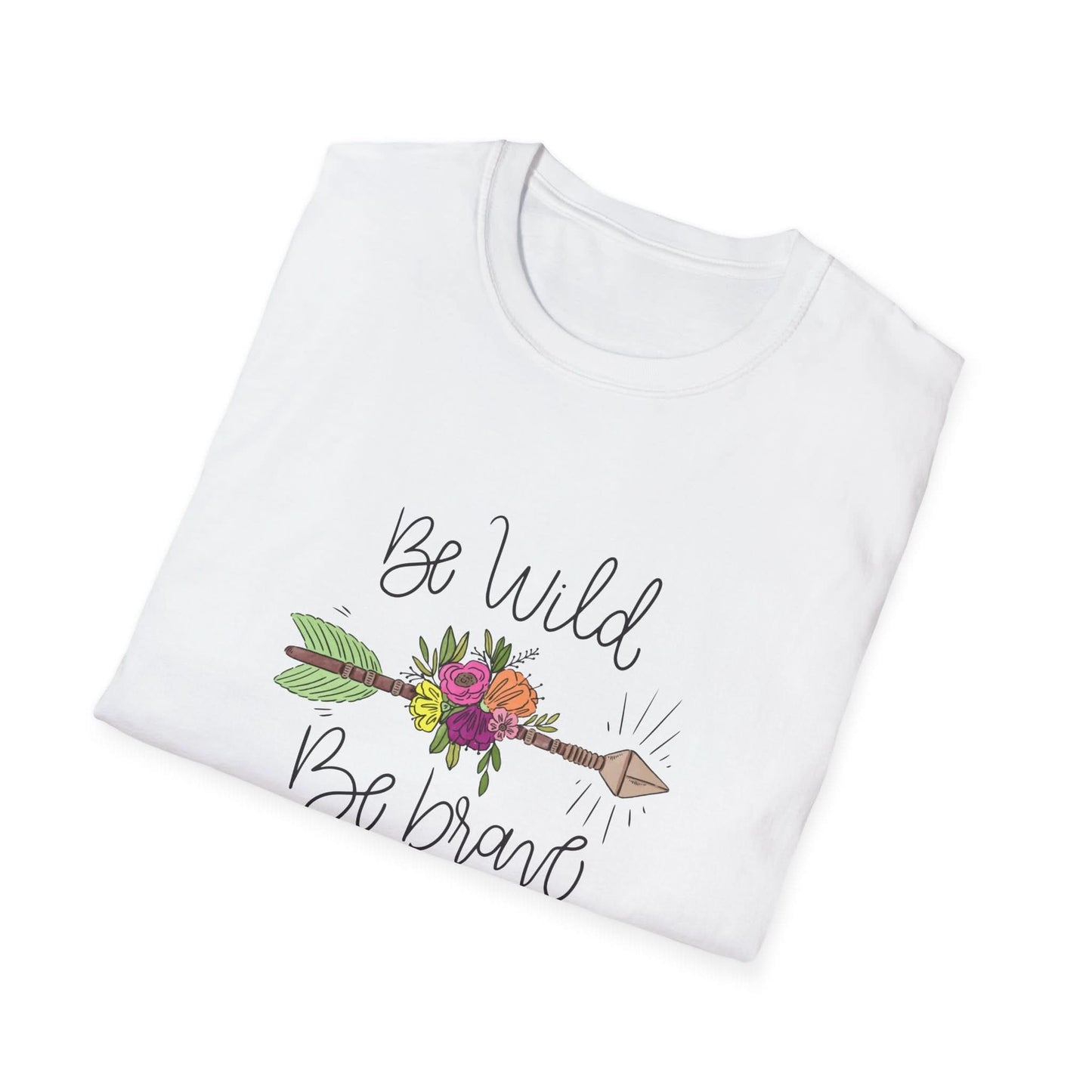 Be Wild Be Brave Flower Arrow - Mleem
