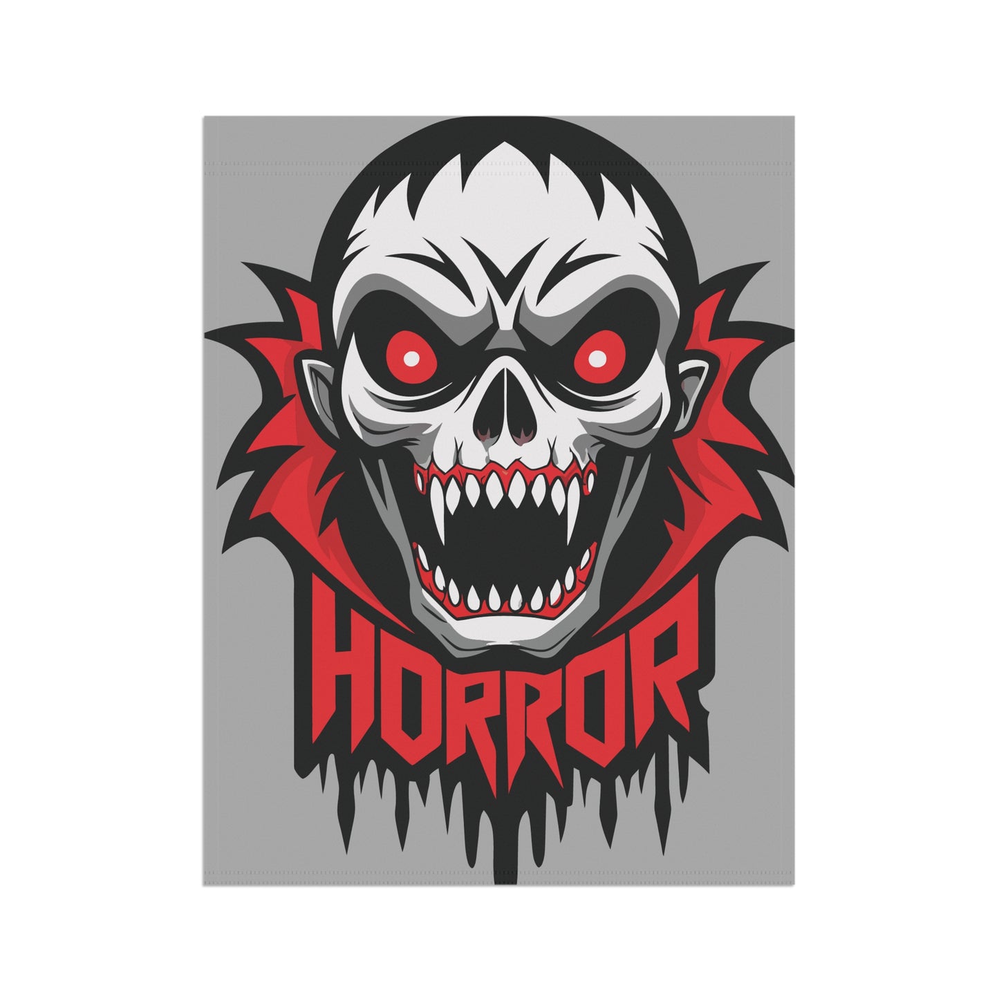 Spooky Garden Banner, Halloween Decor, Terrifying Lawn Sign, Horror Flag, Scary Housewarming Gift, Outdoor Artwork