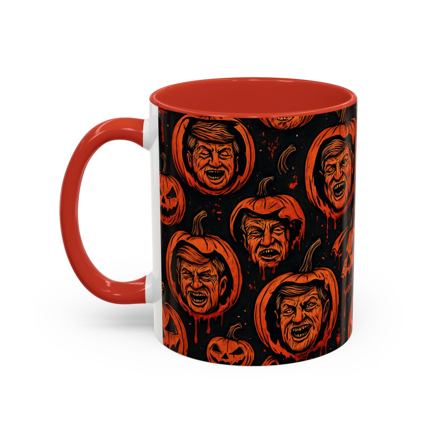 Spooky Pumpkin Faces Coffee Mug | Halloween Gifts, Funny Coffee Cup, Whimsical Mug, Holiday Decor, Unique Gifts