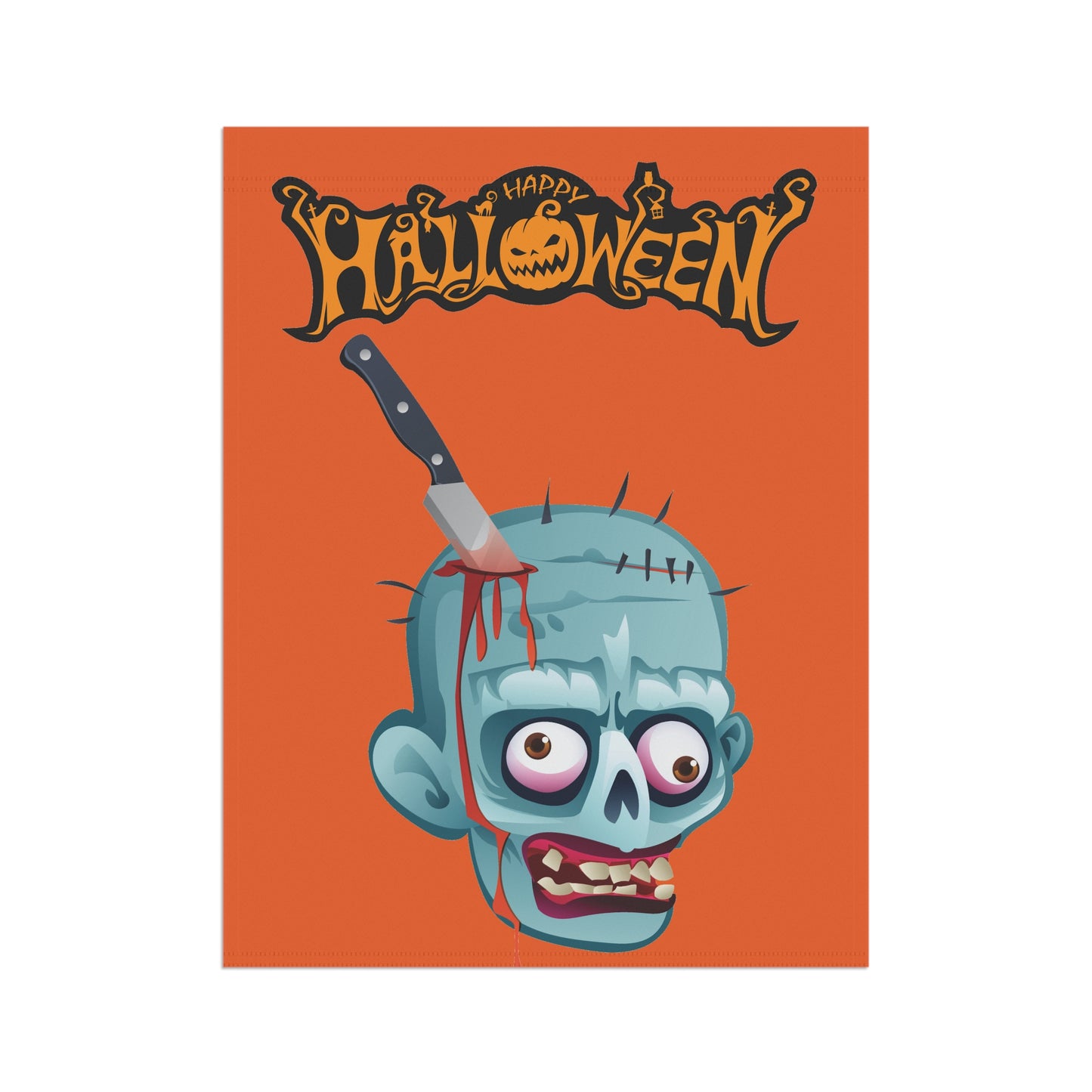 Halloween Garden Banner, Spooky Yard Decor, October Welcome Flag, Outdoor Decoration, Unique Halloween Gift