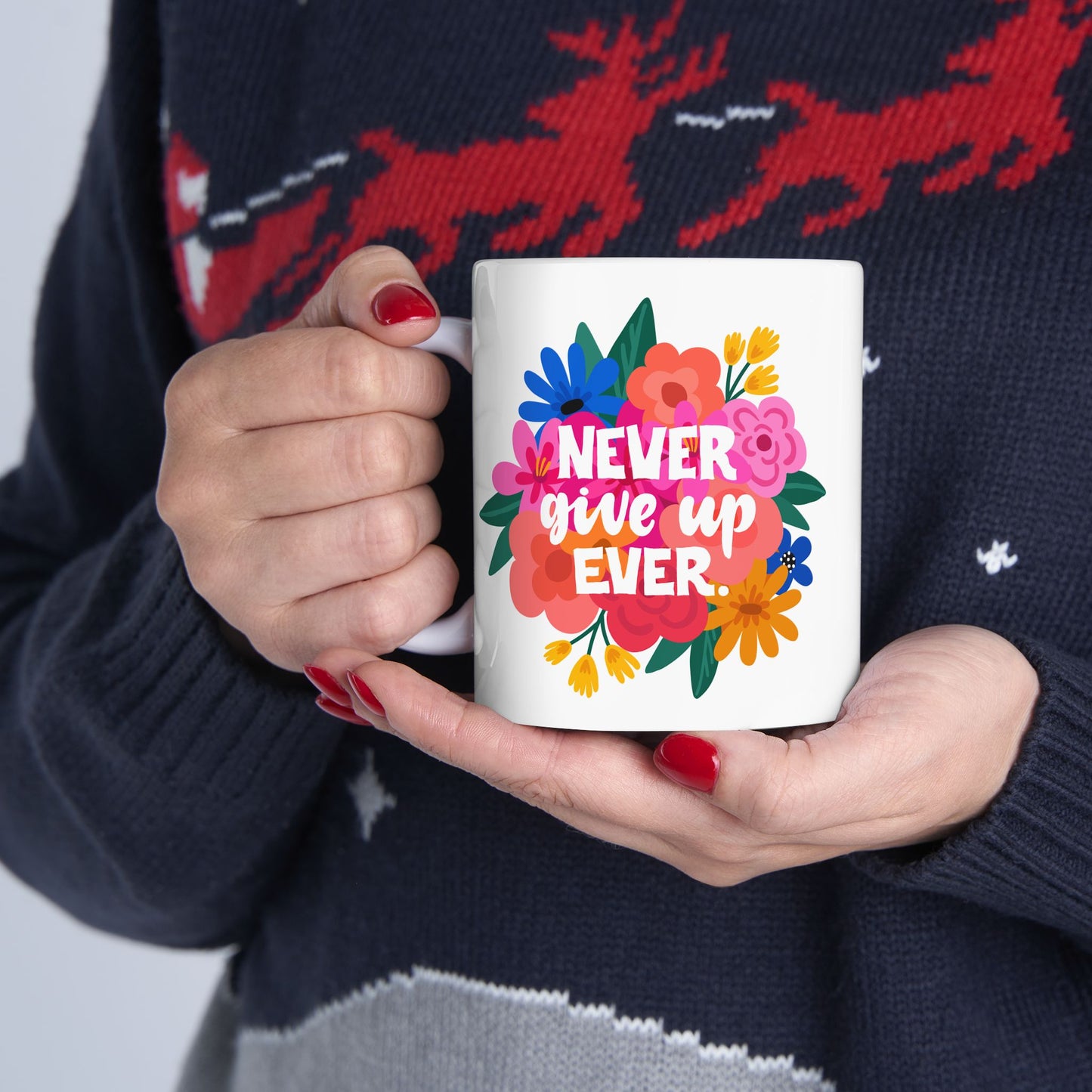 Floral Ceramic Mug - MLEEM