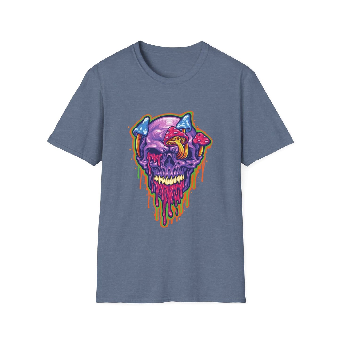 Magic Trippy Skull Mushroom Psychedelic - Mleem
