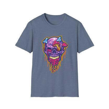 Magic Trippy Skull Mushroom Psychedelic - Mleem