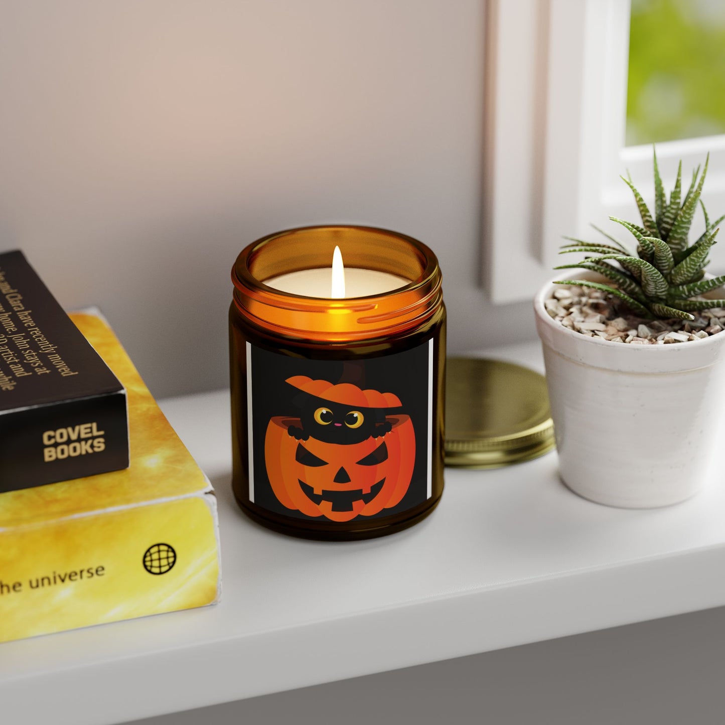 Halloween Pumpkin Scented Candles | Cozy Autumn Decor, Fall Gift, Spooky Season Vibe, Home Fragrance