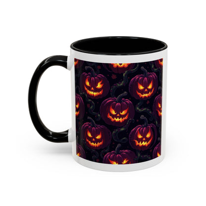 Halloween Pumpkin Coffee Mug, Spooky Ceramic Cup, Fall Decor, Autumn Gift, Halloween Party Essential, Seasonal Drinkware