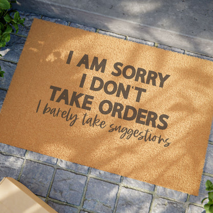 Funny Doormat with Quote, Humorous Welcome Mat, Gift for New Home, Entrance Rug, Housewarming Decor, Quirky Decor