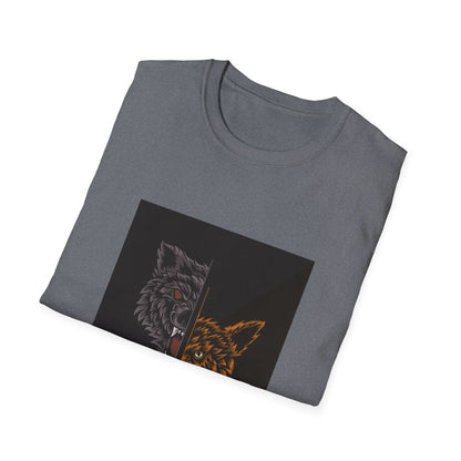 Angry Wolf Head Two Style - Mleem
