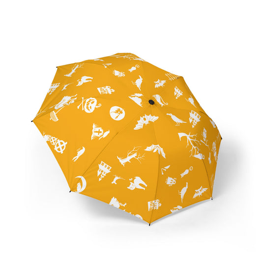Sunny Day Semi-Automatic Umbrella | Foldable Canopy for Rain & Sun | Unique Gift for Travelers, Fashionable Rain Gear, Spring