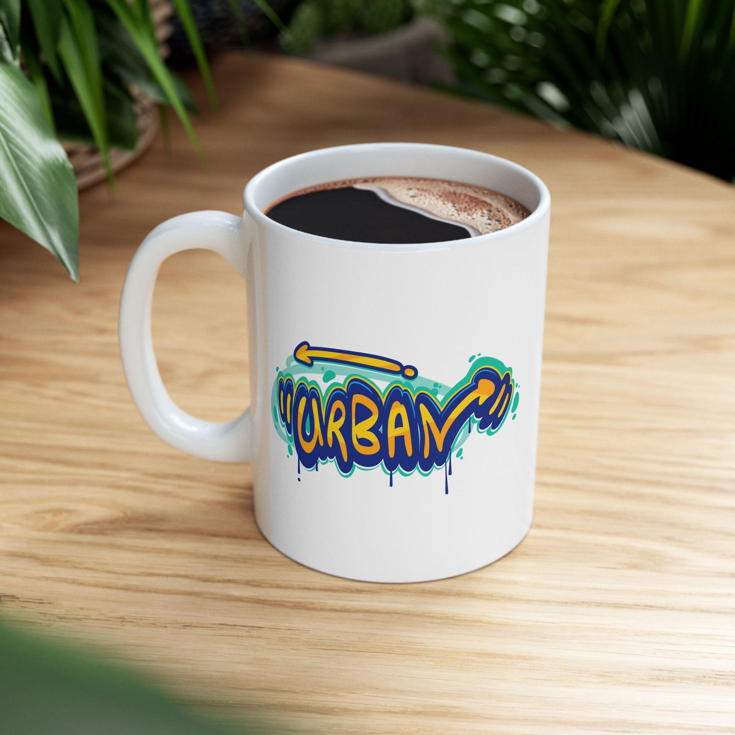 Artistic Coffee Cup, Gift for Artists, Urban Style