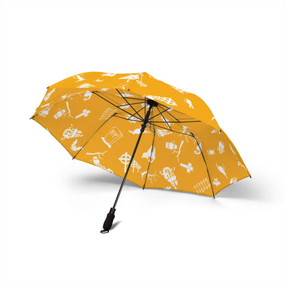 Sunny Day Semi-Automatic Umbrella | Foldable Canopy for Rain & Sun | Unique Gift for Travelers, Fashionable Rain Gear, Spring