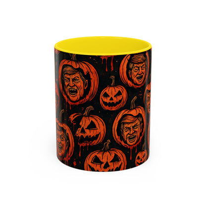 Spooky Pumpkin Faces Coffee Mug | Halloween Gifts, Funny Coffee Cup, Whimsical Mug, Holiday Decor, Unique Gifts