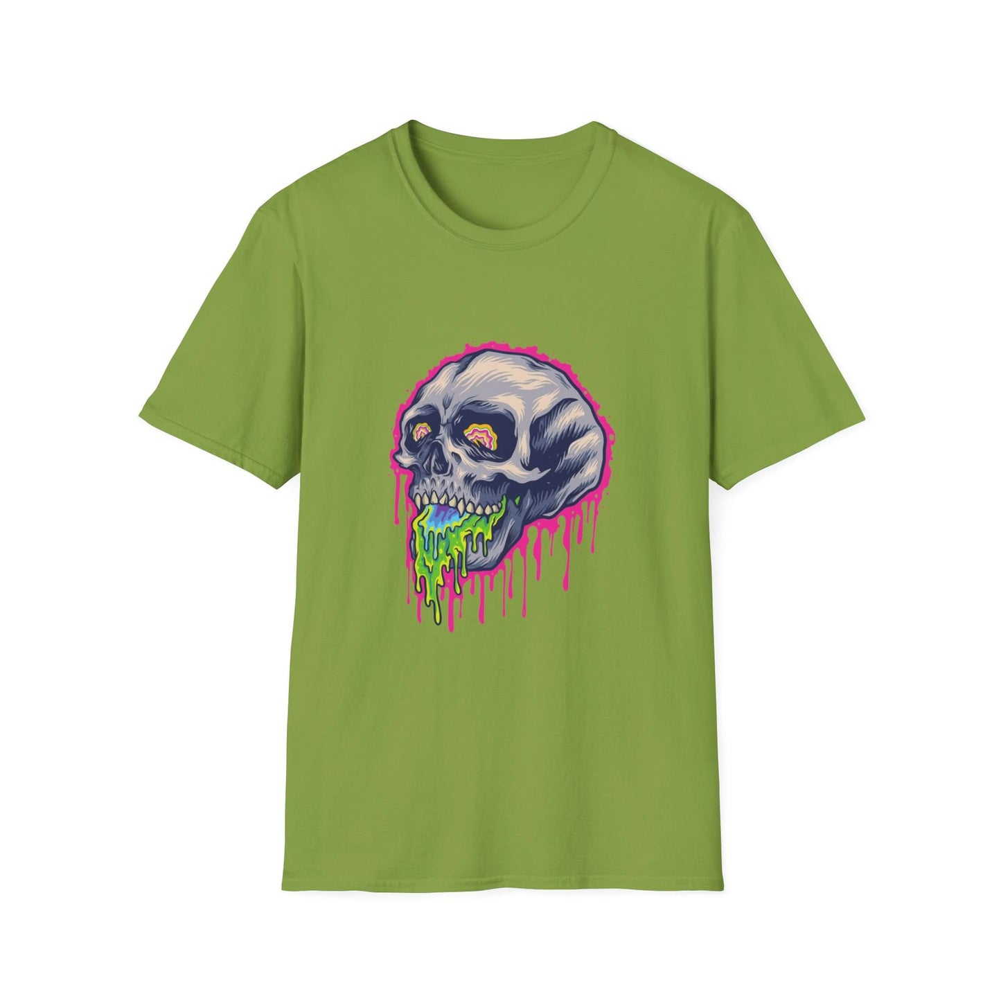 Scary Colorful Stone Skull - Mleem