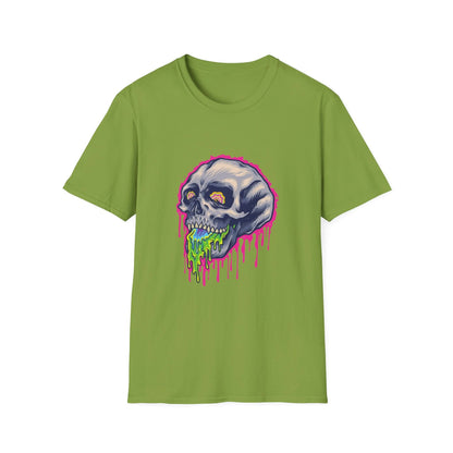 Scary Colorful Stone Skull - Mleem