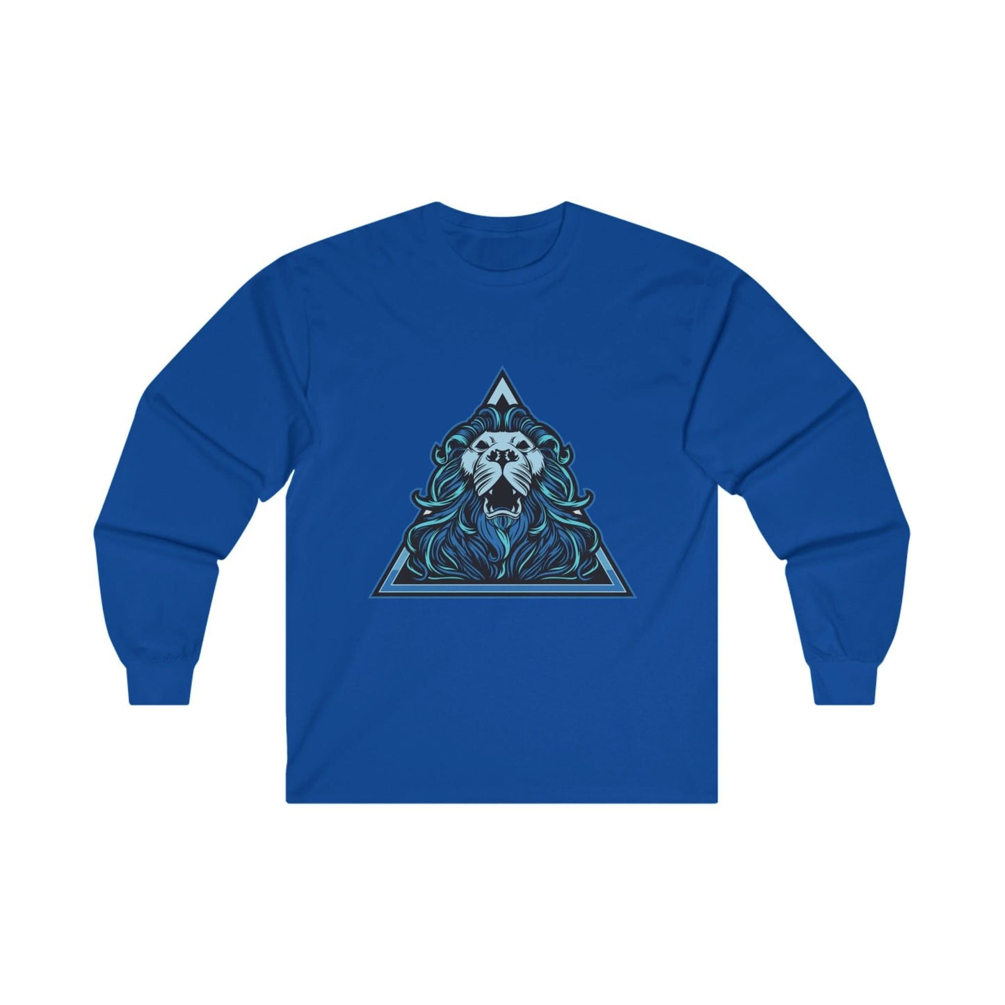 Lion Head in Blue Triangle - Mleem