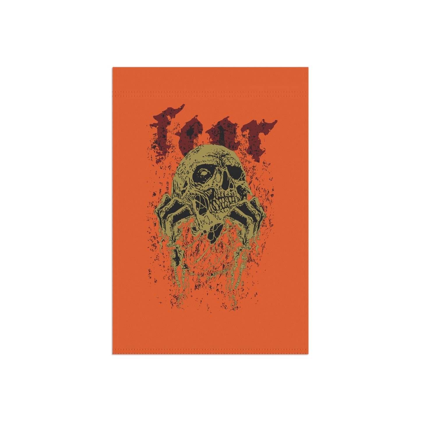 Halloween Garden Banner with Skull Design, Scary Outdoor Décor for Fall, Halloween Parties and Events, Spooky Home Decoration