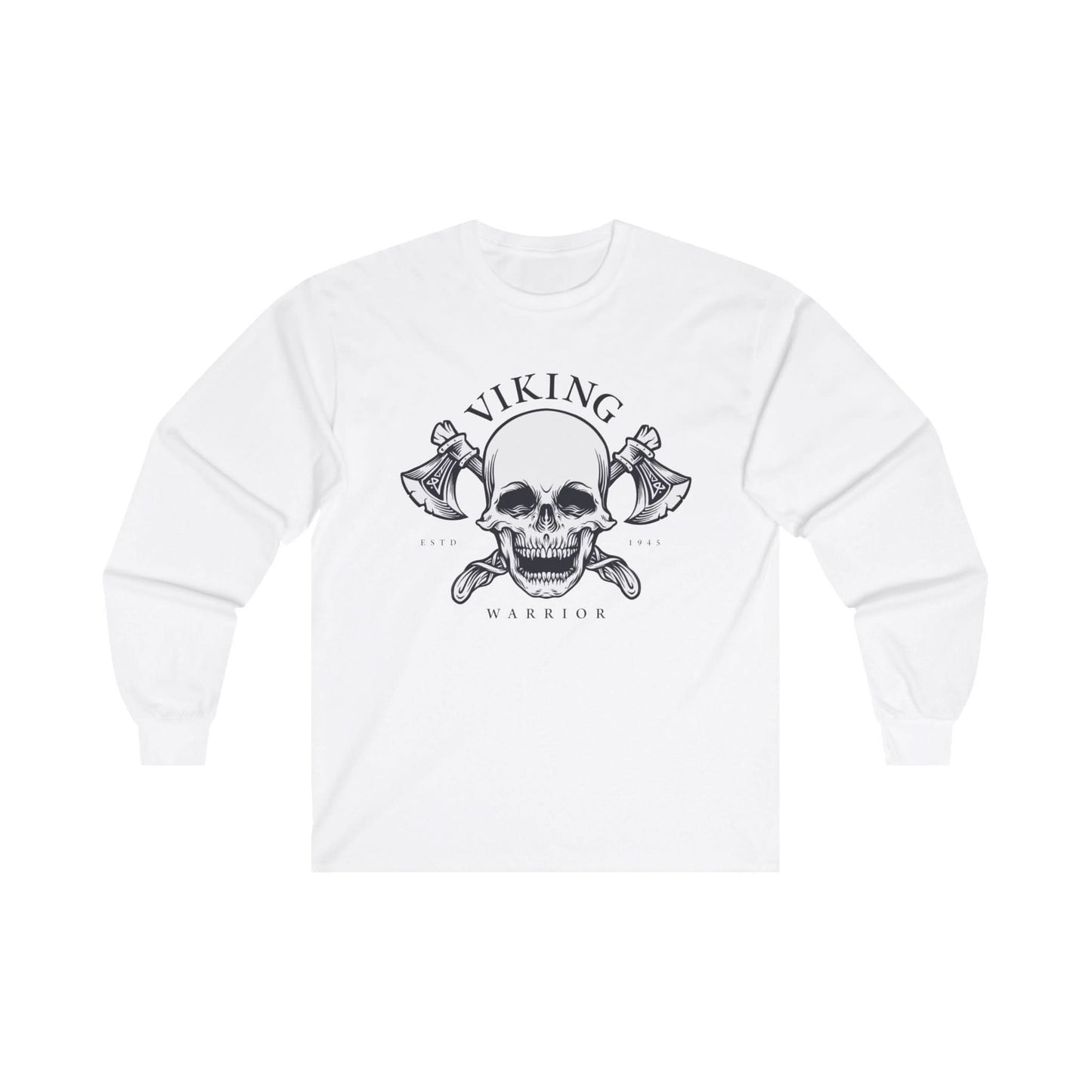 Viking Head Skull With Axe - Mleem