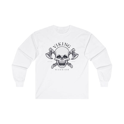 Viking Head Skull With Axe - Mleem