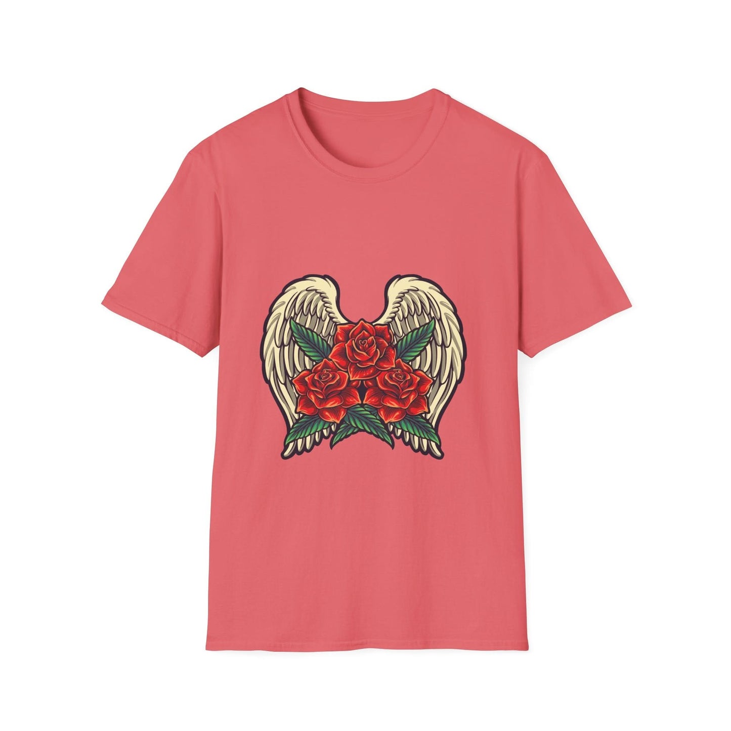 Red Rose Blooms with Angels Wings - Mleem