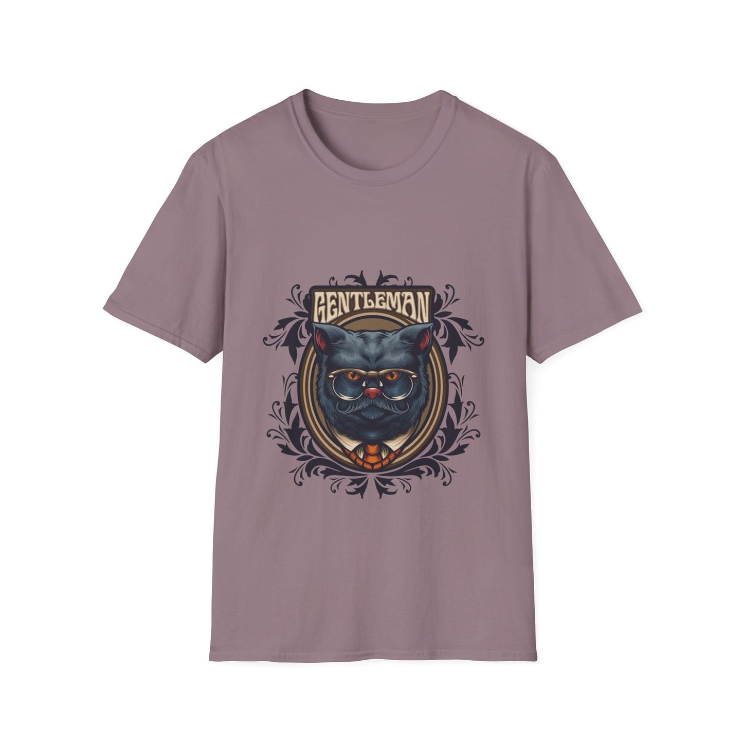 Animal Grey Cat with Framed Ornaments - Mleem