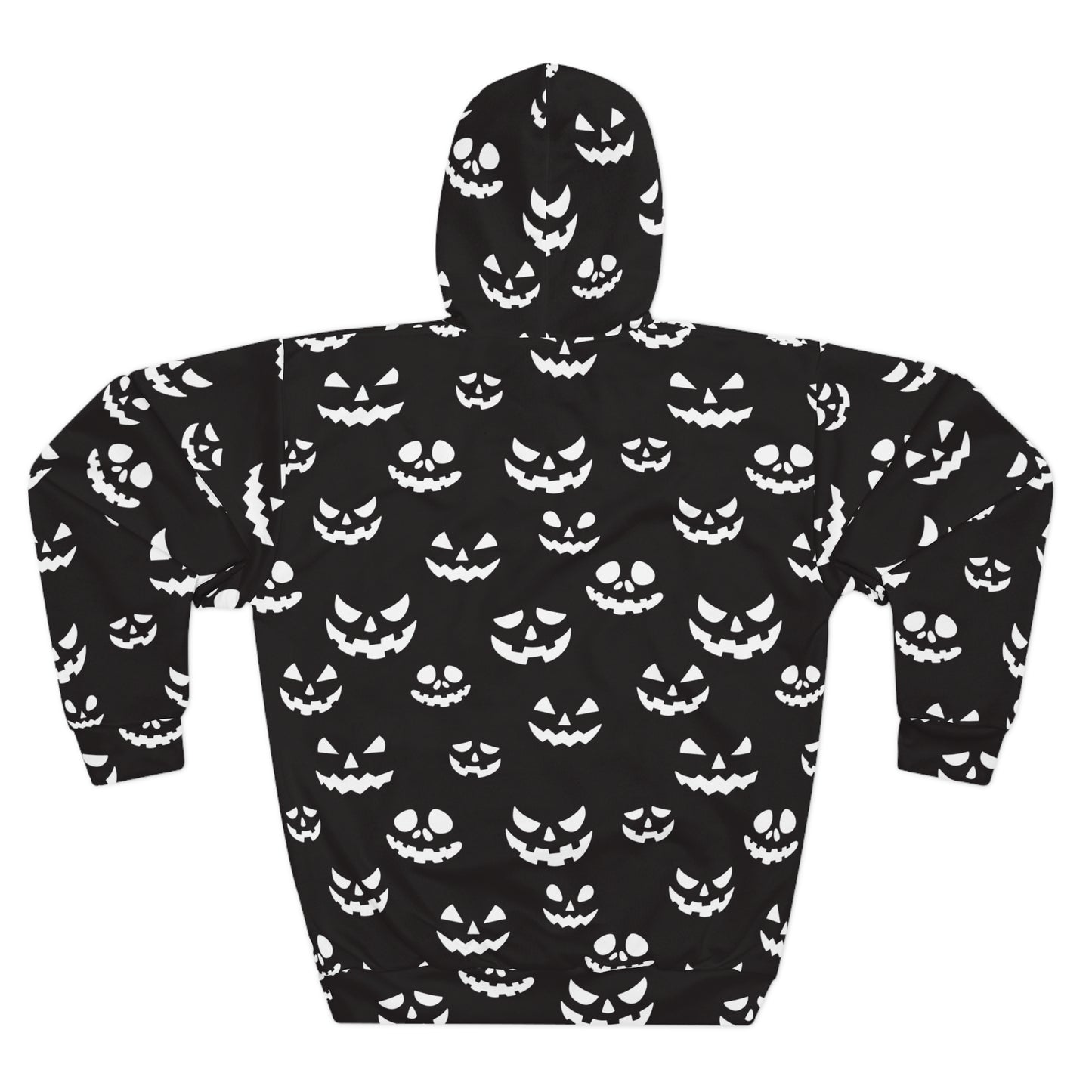Spooky Halloween Hoodie, Unisex Pullover with Ghostly Pumpkin Print, Perfect for Fall Festivities, Cozy Halloween Apparel