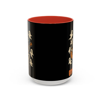Spooky Skeleton Coffee Mug, Halloween Decor, Bone-Jam Ghost Mug, Gift for Music Lovers, Unique Drinkware