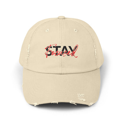Unisex Distressed Cap - Stay Spiced, Vintage Style Baseball Hat, Gift for Him and Her, Casual Wear, Perfect for Summer and Festivals