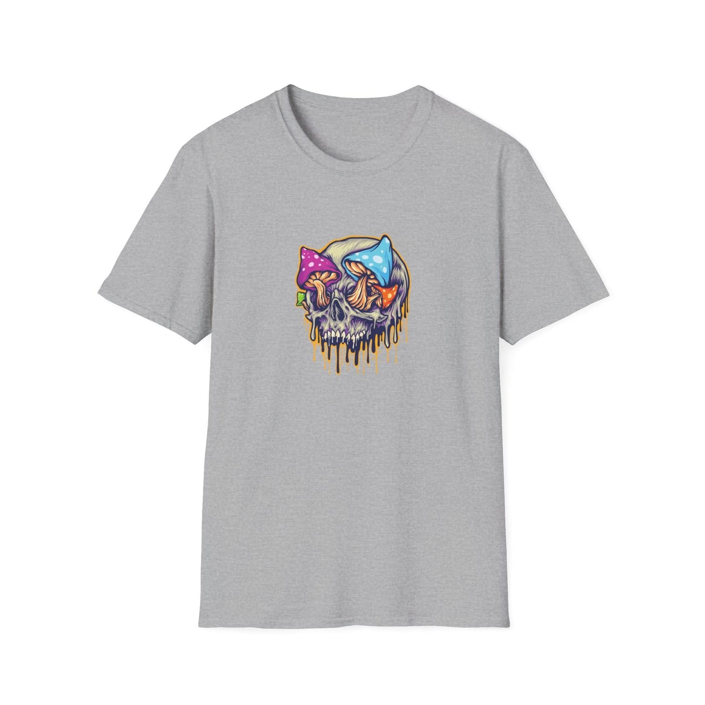 Scary Skull Mushrooms Melted Colorful - Mleem