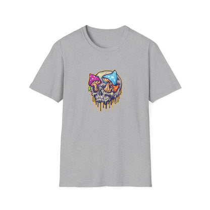 Scary Skull Mushrooms Melted Colorful - Mleem