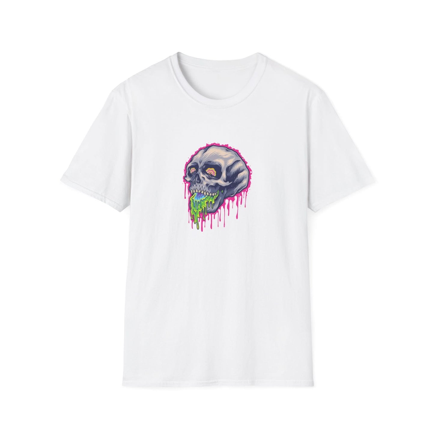 Scary Colorful Stone Skull - Mleem