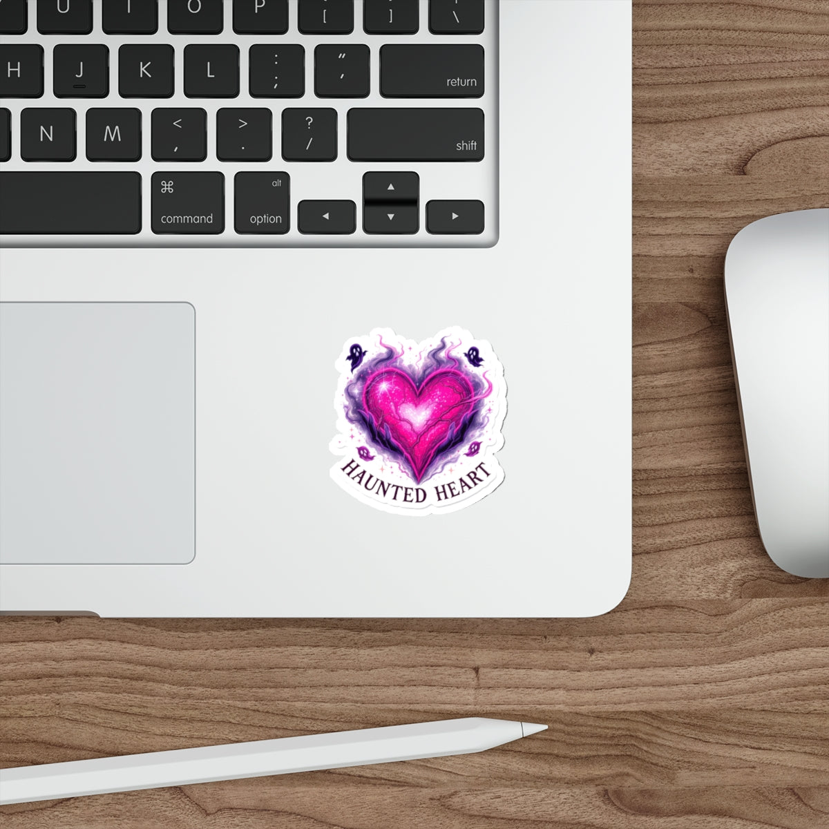 Haunted Heart Stickers - Die-Cut Vinyl Art, Cute Aesthetic Decor for Laptops, Water Bottles, Scrapbooking, Gift for Friends