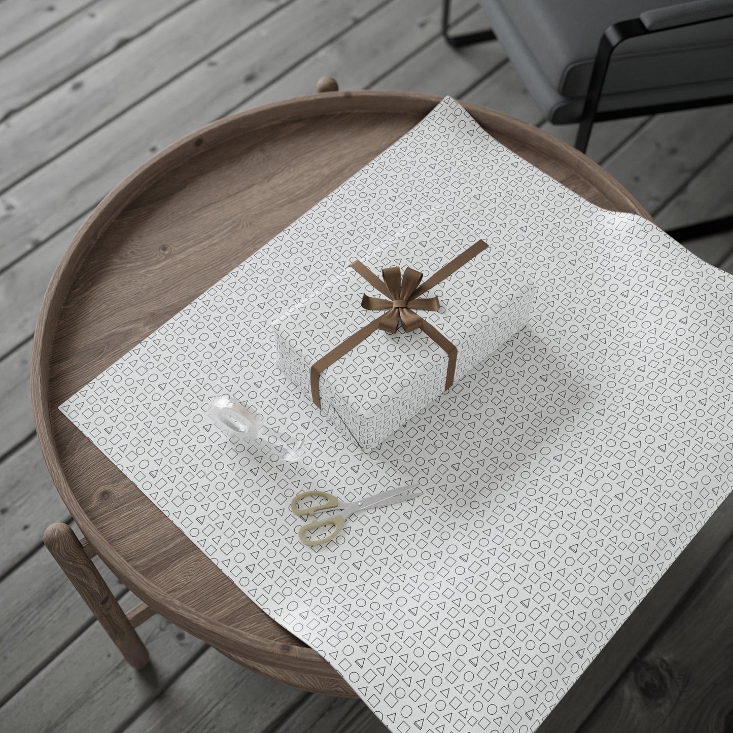Chic Minimalist Wrapping Paper, Modern Gift Wrap, Geometric Patterns, Eco-Friendly Gift Packaging, Perfect for All Occasions
