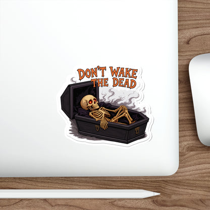 Spooky Skeleton Die-Cut Stickers | Halloween Decor, Laptop Stickers, Party Favors, Gag Gifts, Creepy Decor