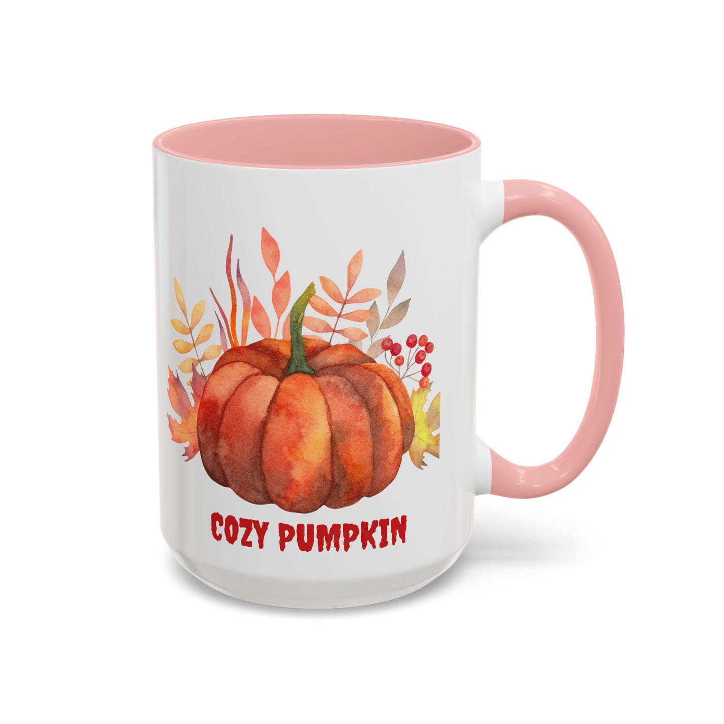 Cozy Pumpkin Accent Coffee Mug | Fall Decor, Gift for Autumn Lovers, Thanksgiving Mug, Pumpkin Spice Latte Cup, Holiday Drinkware