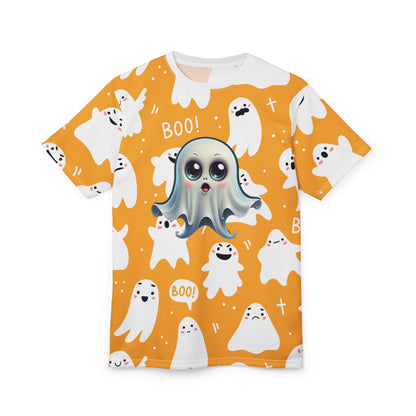 Cute Ghosts Halloween Unisex Tee, Fun Graphic Shirt, Spooky Season Apparel, Boo Ghost T-shirt, Halloween Costume Top