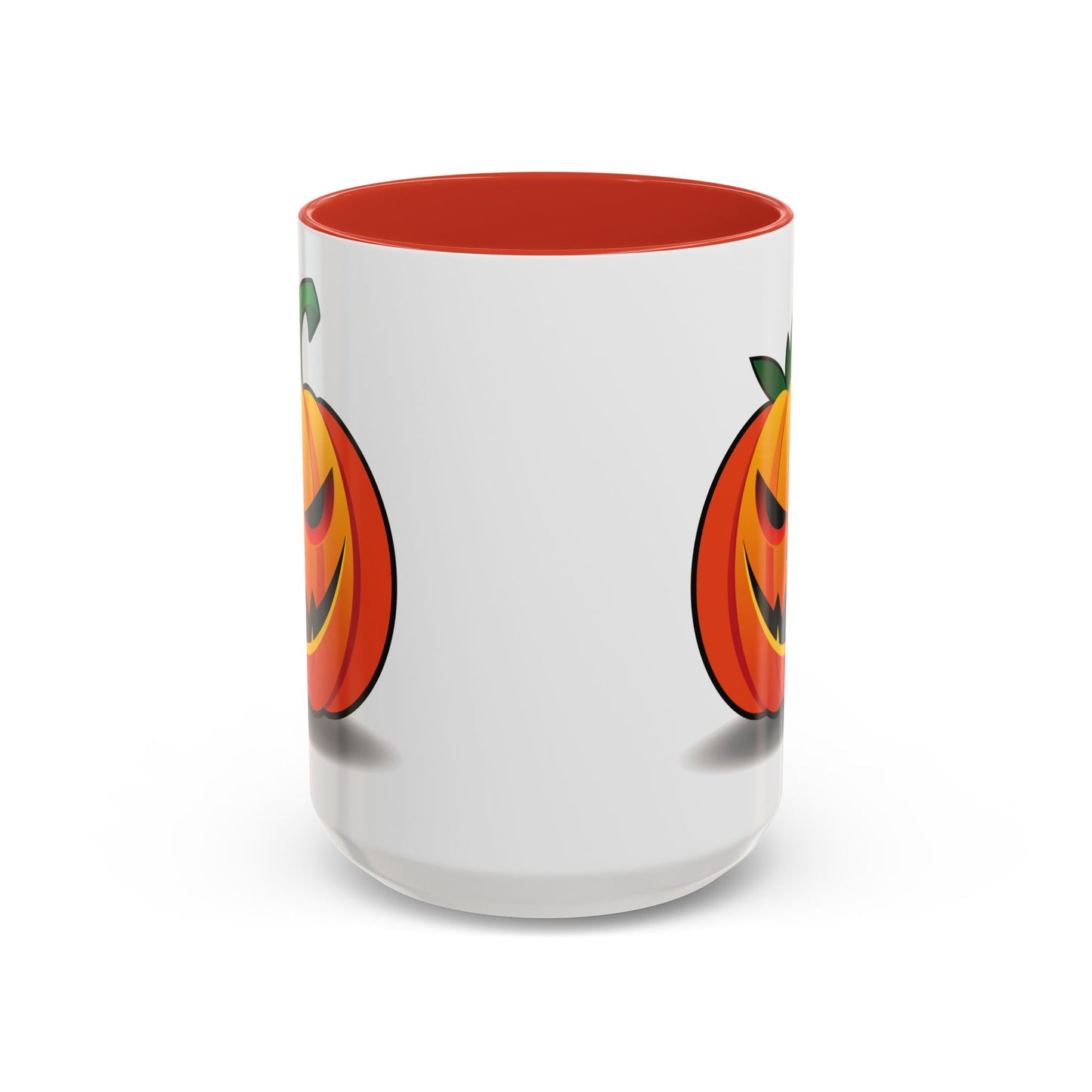 Halloween Pumpkin Accent Mug | Spooky Coffee Cup | Fall Decor | Pumpkin Art | Gift for Halloween Lovers, 11oz, 15oz