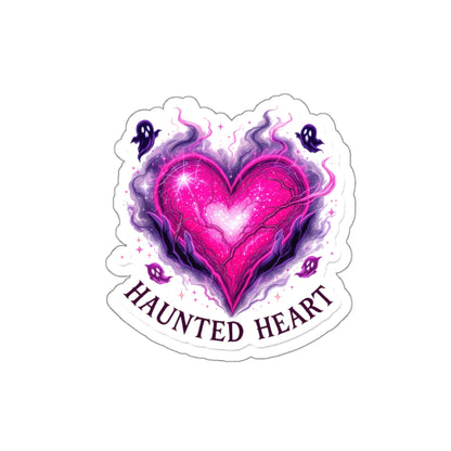 Haunted Heart Stickers - Die-Cut Vinyl Art, Cute Aesthetic Decor for Laptops, Water Bottles, Scrapbooking, Gift for Friends