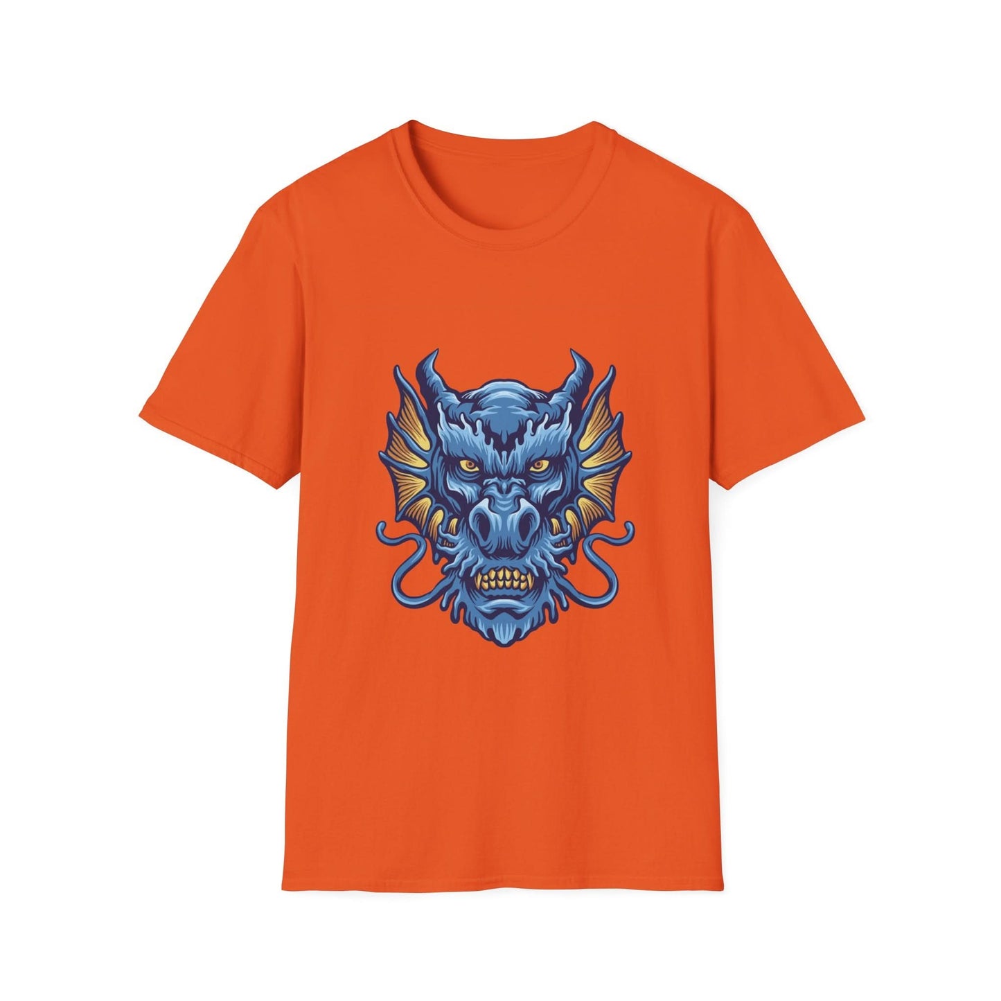 Blue Angry Dragon Head Mascot - Mleem