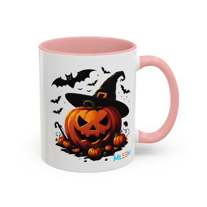 Halloween Pumpkin Accent Coffee Mug – Perfect for Fall, Autumn, Spooky Season, Gift for Coffee Lovers, Home Decor