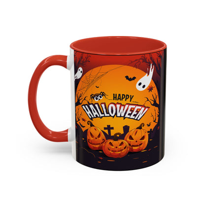 Spooky Halloween Coffee Mug - Perfect for Ghost Lovers and Fall Celebrations, Halloween Decor, Gift, Pumpkin Spice Season, Black Accent Mug